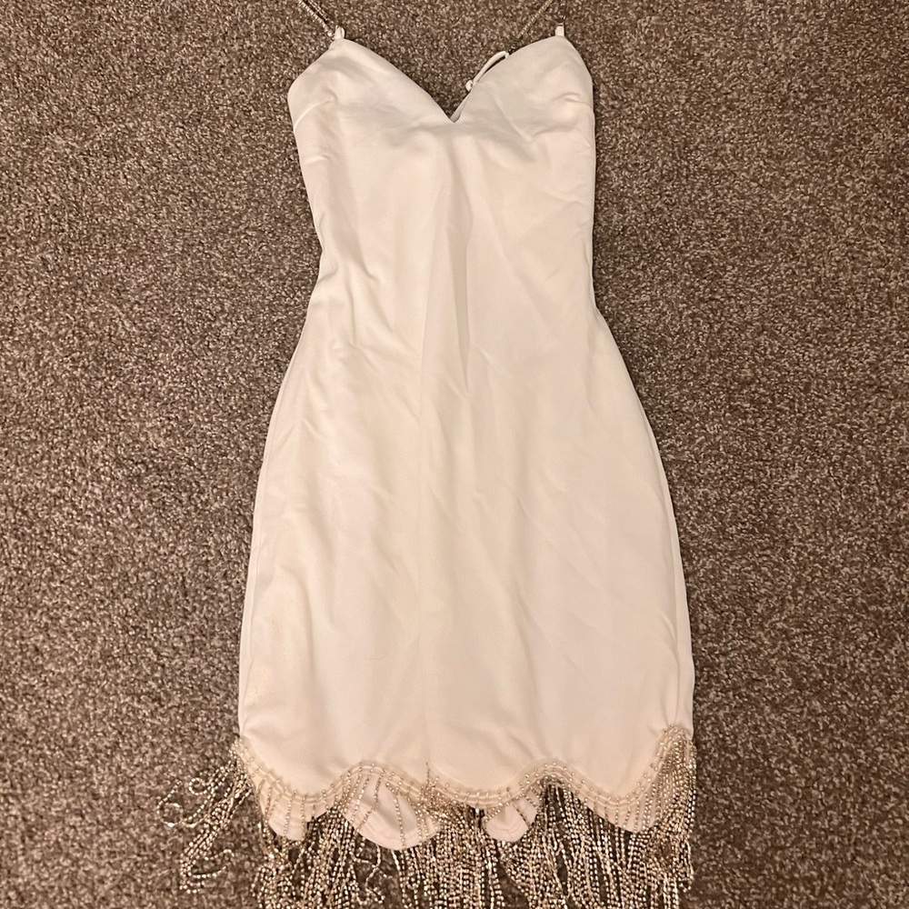 White Fashion Nova Mini Dress - Small - Bachelorette Party Dress